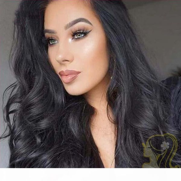 

silk full lace wigs brazilian glueless silk base wig wave silk base lace front human hair wigs for black women, Black;brown