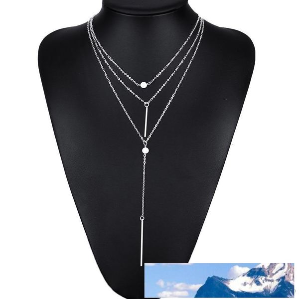 

layer jewelry necklaces & pendants 3 multi tassel charm bar statement necklace for women gift