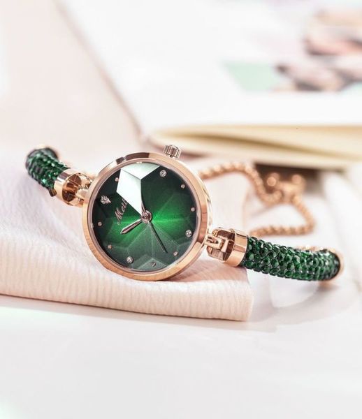 

minority bracelet watch girl new non fashion mechanical quartz difful student watch korean fashion diamond watch, Slivery;brown