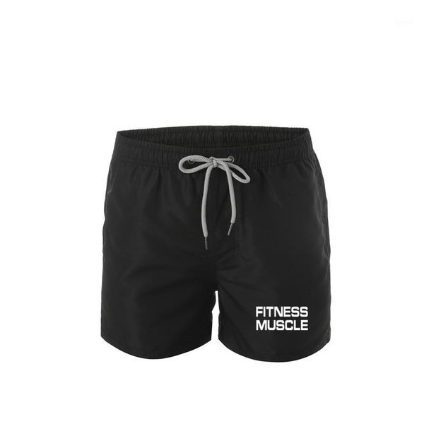 

2020 summer mens board shorts quick dry mens swim shorts surf swimwear beach short male athletic running gym short man1, White;black