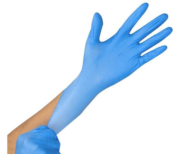 

dishwashing 100pcs service disposable home nitrile catering latex hygiene kitchen garden cleaning gloves wholesale in stock