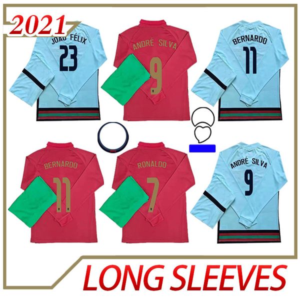 

2020 national team ronaldo soccer jersey 20/21 home red joão félix guedes bernardo uniforms felix shirt moutinho j.mario football shirt, Black;yellow