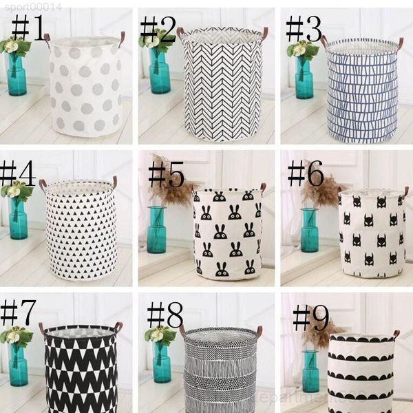 

kids toys storage basket baskets foldable dirty clothing bucket waterproof laundry bag polka dot cactus owb2163