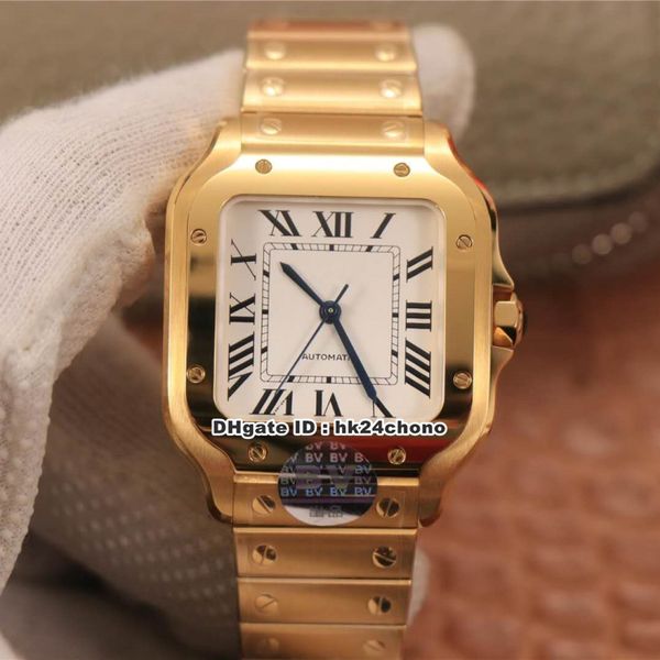 

2020 bvf v2 35.1mm 18k gold miyota 9015 automatic womens watch wgsa0030 white dial 18k gold bracelet ladies watches, Slivery;brown