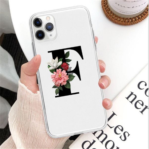 

english letters case for 12mini 12 pro max protective cover transparent soft shell iphone11promax mobile phone case for samsung