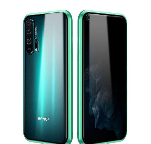 

anti-peeping privacy protect magnetic adsorption front and back tempered glass case for huawei honor 20 honor20pro bbyjax bdepack2001