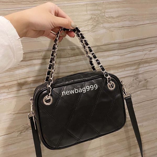 

new womens genuine leather plaid camera bag brands shoulder bag crossbody shell bags fashion small messenger bag handbags for girls