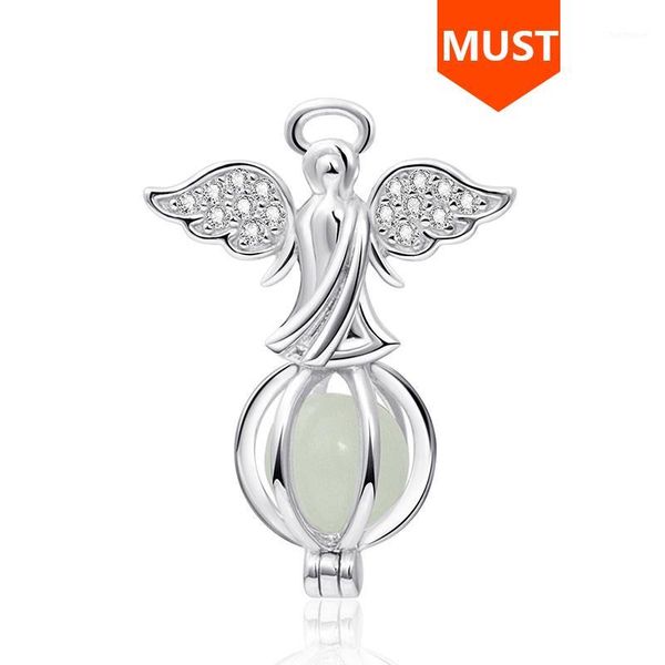 

fit authentic europe charms bracelet glowing angel pendant beads 925 sterling silver fashion jewelry making for women gifts1