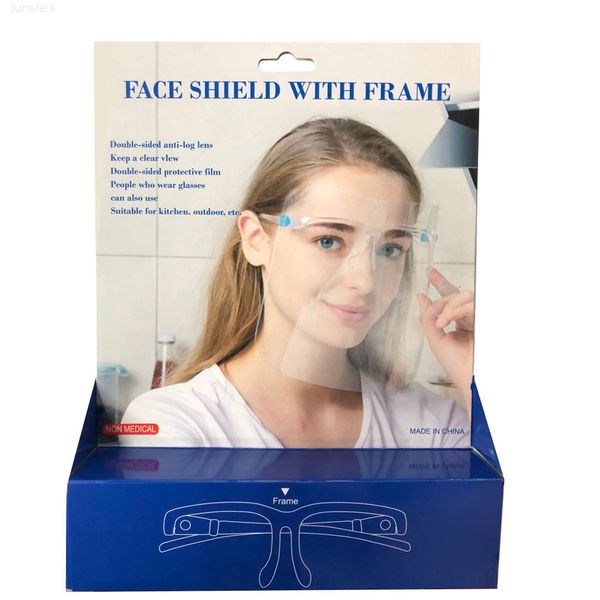 

frame 100 set/lot safety plastic clear glasses transparent anti-fog layer protect eyes face shield sheet