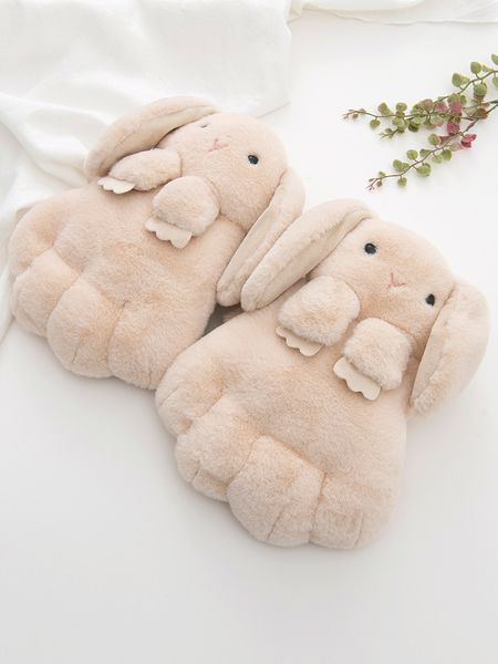 

gloves female cute rabbit ears plush windproof cold proof warm and thick hanging neck korean version student winter