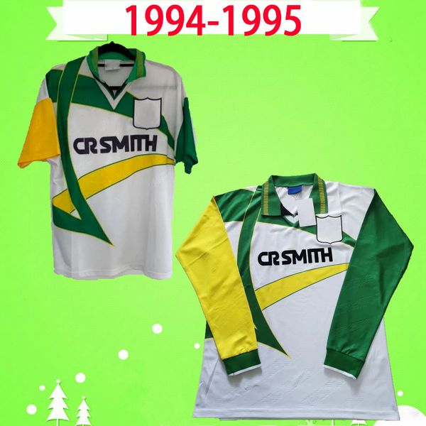 

long sleeve full celtic 1994 1995 retro soccer jerseys away 94 95 vintage football shirts lasson keane petrov balde sutton nakamura hartson, Black;yellow