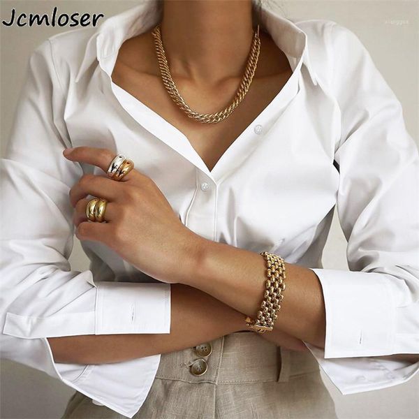 

women shirts blouses pure cotton 2020 feminine blouse long sleeve casual white turn-down collar style women loose blouses1