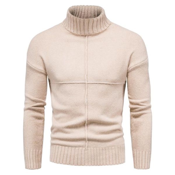 

men's sweaters knit pullovers turtleneck fashion casual outerwear, White;black