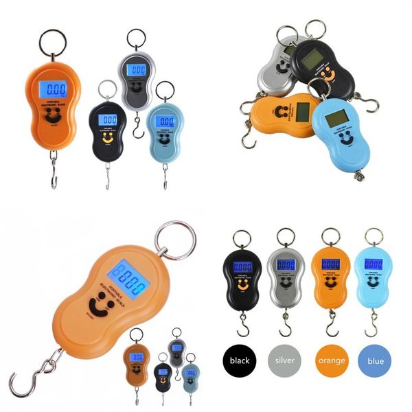

50kg x 10g mini digital scale for fishing luggage travel weighting steelyard hanging electronic hook scale kitchen weight tool d 69 j2