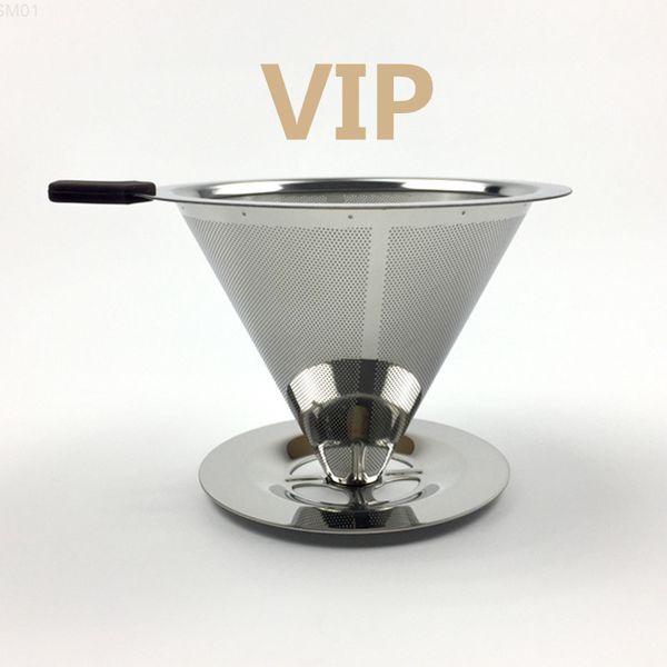 

stainless steel filter holder, reusable filter, v60 drops, basket wholesale factory