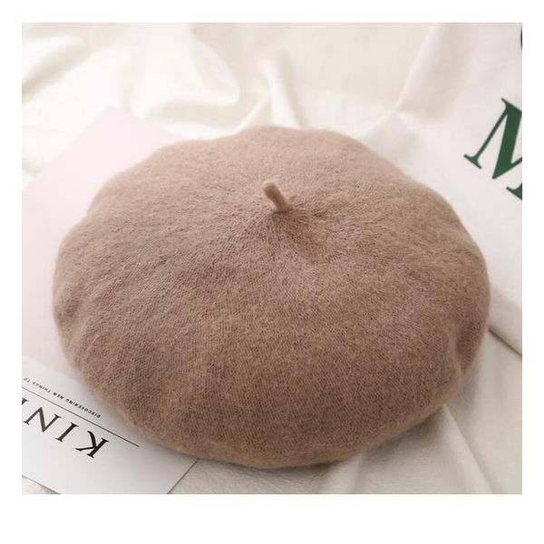 

winter warm soft beret for women girls beanie hat cap flat caps hip hop knitted cap baggy bonnet acc jllieq