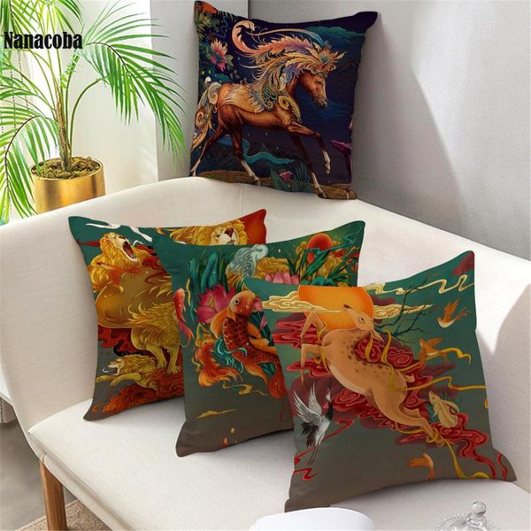 

cushion/decorative pillow japanese ukiyo-e style covers cherry blossom case sofa car seat cushion cover home decorative throw