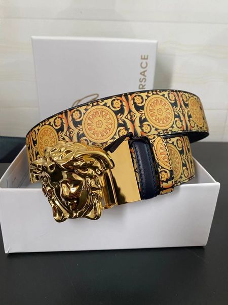 

men belts leather strap automatic buckle belt leopard fashion, Black;brown