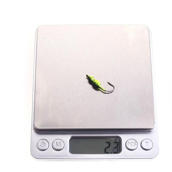 

4pcs/lot gourd-shaped ice fishing bait 2.5cm 2.5g mini metal lead hook fish jigging bait crucian fish lure wmtdrd xhlove