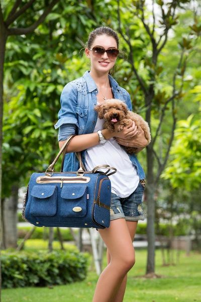 

blue denim fashion pet dogs carrier bag fashion small puppy dogs bag1
