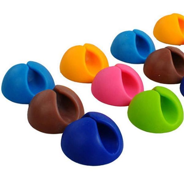 

5pcs solid desk set wire clip organizer office accessories supplies bobbin winder wrap cord cable manager for usb jlldui mywjqq