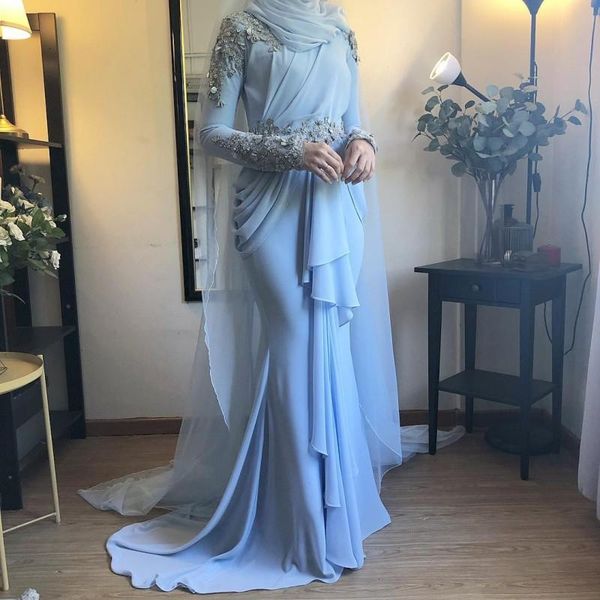 

2021 black prom dress arabic evening gowns dresses long sleeve prom dresses