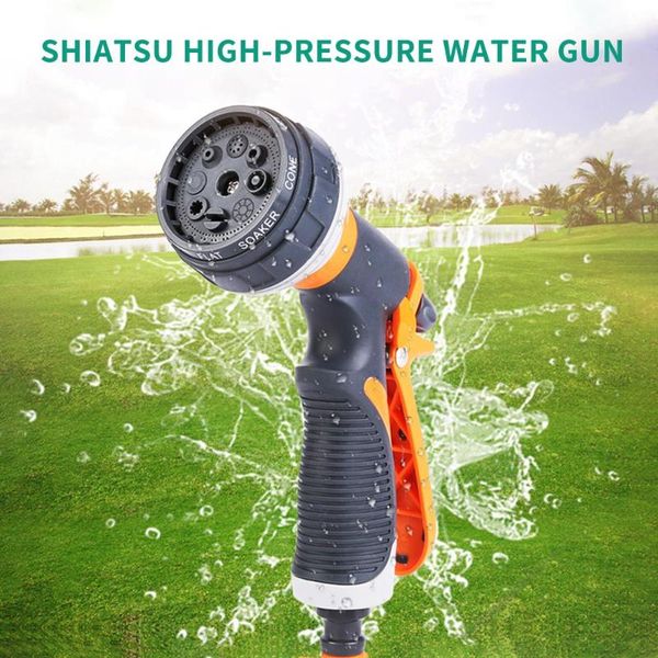 

high pressure garden car wash water gun hand-held multi-function hose spray car wash nozzle durable lawn sprinkle tools