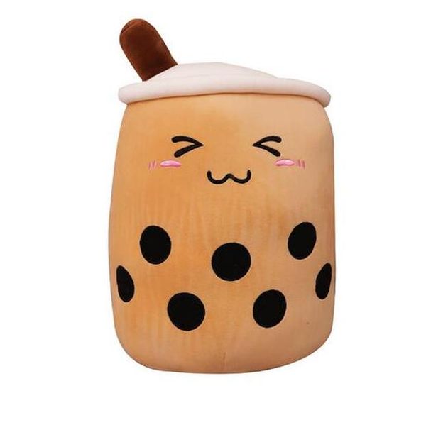 

cute fruit drink plush stuffed soft pink strawberry milk tea plush boba tea cup toy bubble tea pillow cushion kids gift jllega ly_bags