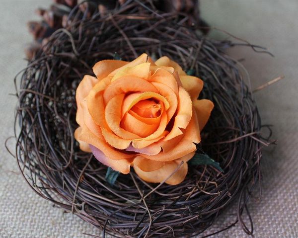 

50pcs silk artificial rose flower heads wedding party box gifts accessory xmas decor wreath silk rose flores artificiales wmtbbo