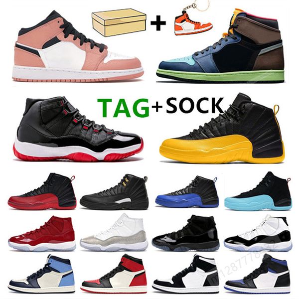 

мужская корзина обувь jumpman 11 25-летие 11s космический джем 12s темный обратный грипп 1s темные моксы обсидианские мужчины женщины кроссо