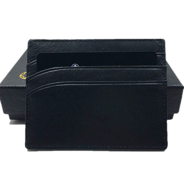 

real leather id card case purse genuine leather thin credit card holder wallet 2021 new fashion business men slim coin purse pocket bag