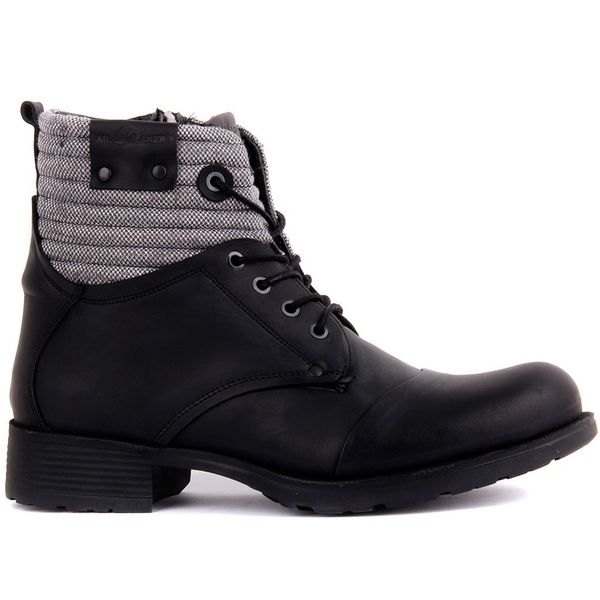 

men's boots with black leather zipper 63gt