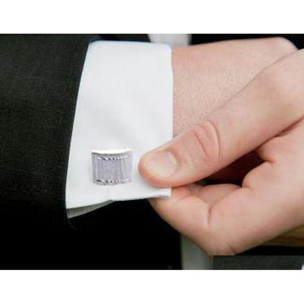 

3-piece tie clip cufflinks set achz4, Silver;golden