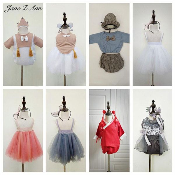 

hair accessories jane z ann children pography clothing baby girl boy po-taking 1 year outfits studio shooting, Slivery;white