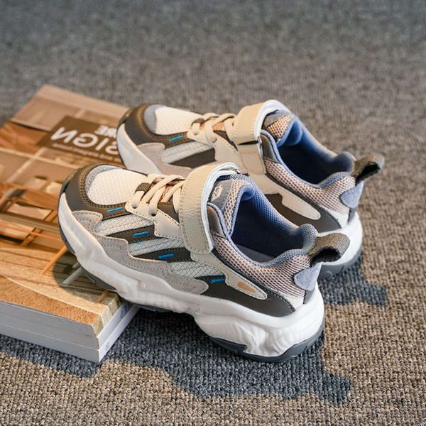 

spring new 2021 children's sports light daddy thick soled men's and women's casual korean sho1rf2, Black