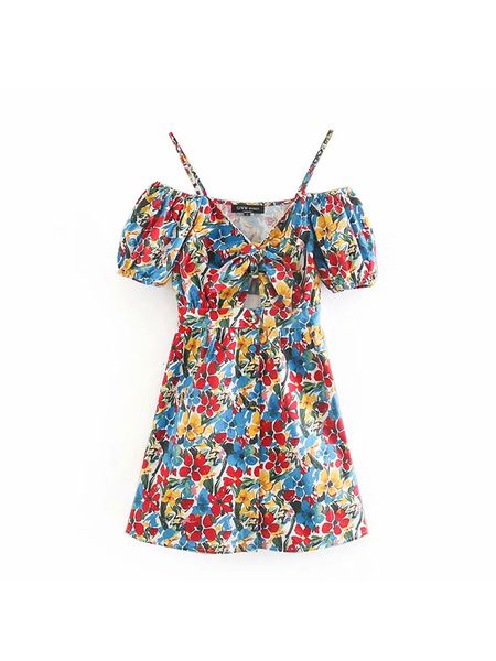 

2021 new big flower off shoulder dress up knee the line waist style vacation vest women's clothing 1iyn, Black;gray
