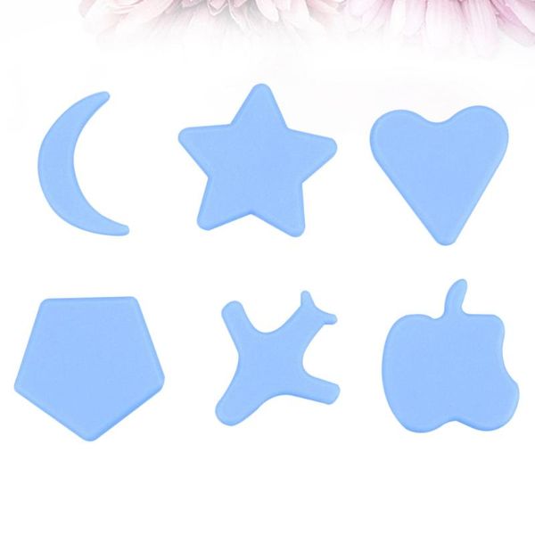 

20 sets children's personalized haircut model environmental-friendly moulds for haircut (sky-blue 1 sets 6pcs)