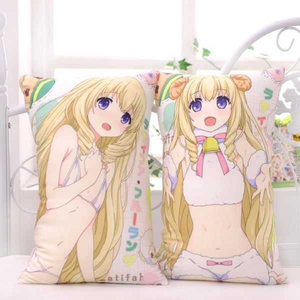 

japanese anime amagi brilliant park latifa hugging body back pillow otaku cushion 35x55cm/45x70cm 2way plush fabric