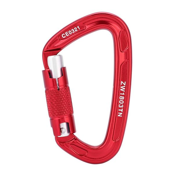 

outdoor 25kn carabiner d shape professional rock climbing buckle security safety master lock mountaineering caving equipment h wmtisp