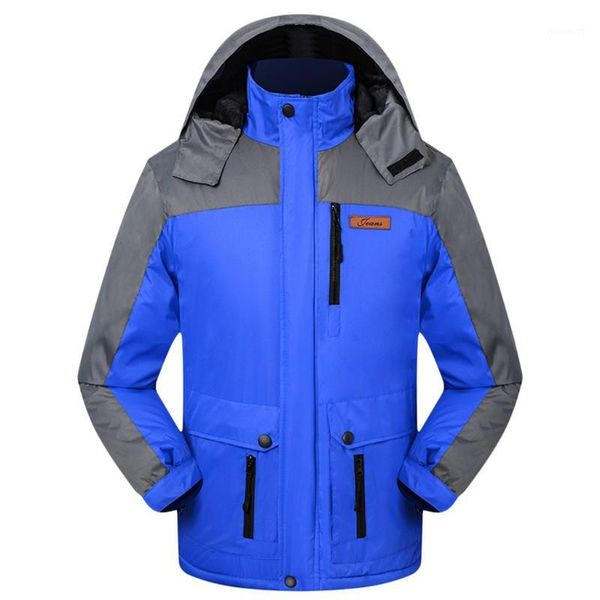 

men's outdoor coat autumn winter casacas para hombre casual stitching-color coat long sleeved cold-proof jacket coupe vent homme1, Black;brown