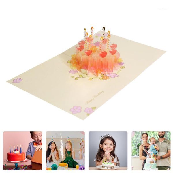 

1 set blessing card invitation card impressive crafted creative durable high-end birthday for party1