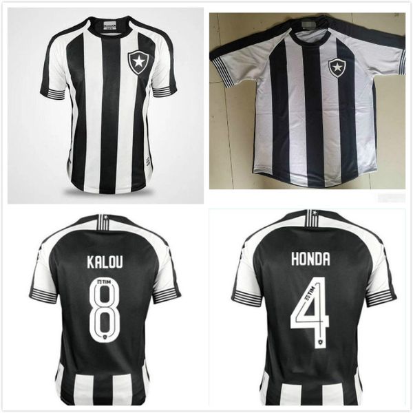 

new brasil botafogo 20 21 honda football jersey luiz fernando diego soccer jersey a.santana cicero home uniform fans shirt camisa botafogo, Black