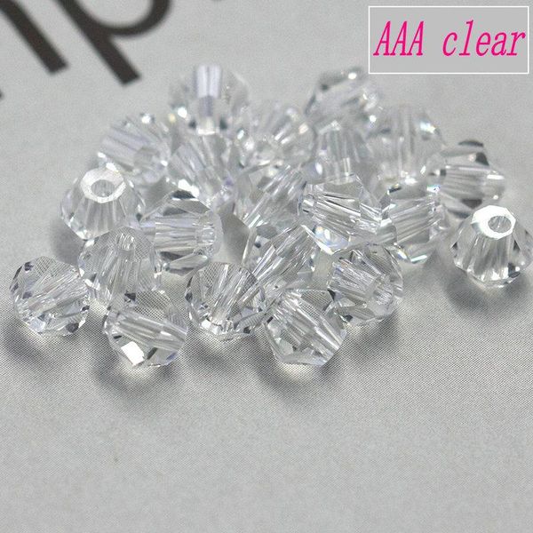 

aaa quality 100pcs/pack 3-4mm crystal bicone beads spacer glass beads loose beads bracelet accessories for jewelry making diy wmtooo