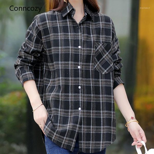 

autumn winter blouses female casual lapel long-sleeve plaid shirt women slim outerwear blouse clothing blusas de mujer1, White