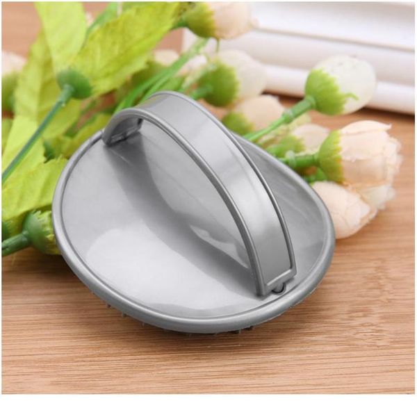 

shower hair shampoo brush comb sile mas scalp anti-skid hairbrush sho jllxuo, Silver