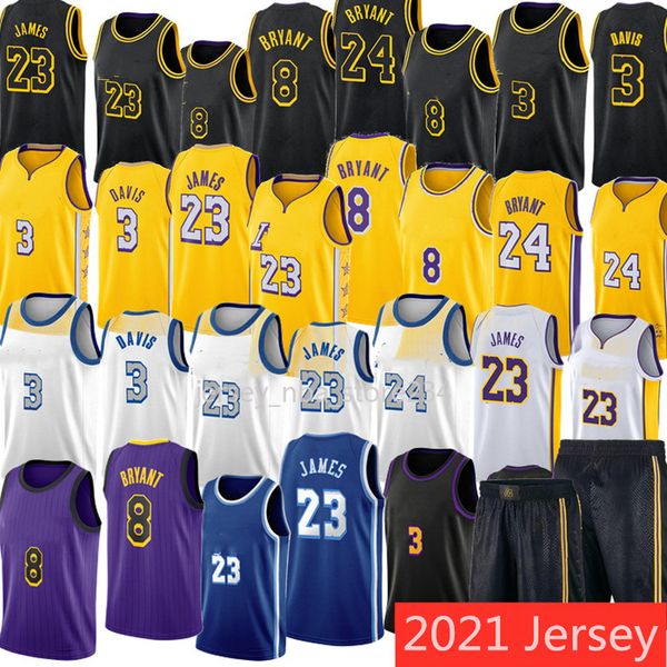 

bryant 6 lebron 23 james carmelo 8 anthony 2021 basketball jersey 3 davis ncaa men youth kids los angeles lakers kobe 24 00, Black;red