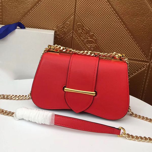 

newset chain shoulder bags 20cm insert buckle purse square handbags genuine leather women clutch messenger bag crossbody totes