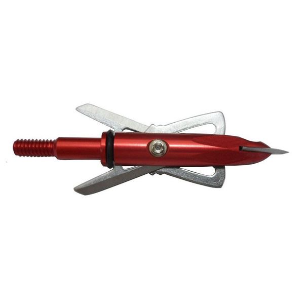 

6pcs 100 grain 2 blade outdoor hunting stainless steel fishing arrowhead archey broadhead arrow head arrows