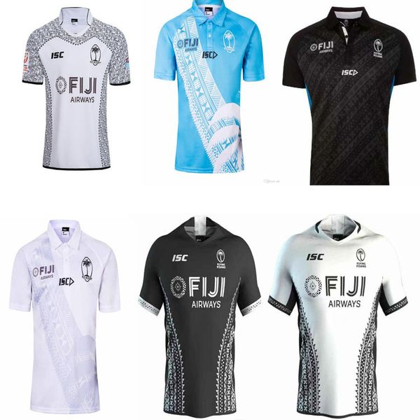

s-5xl code 2018 2019 2020 2021 fiji rugby jersey rugby league jersey 19 20 21 shirt, Black;gray