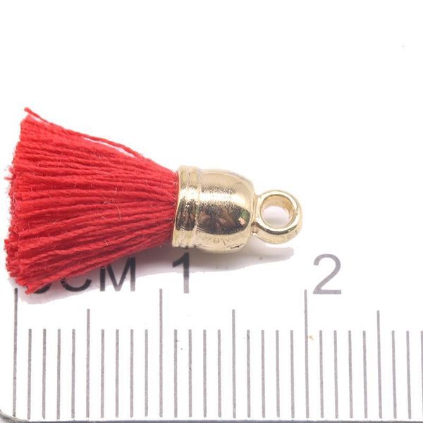 

10pcs 2cm metal cap mini tassels pendant jewelry curtain garments decorative accessories key bag pendant craft tassels diy h jlljxi